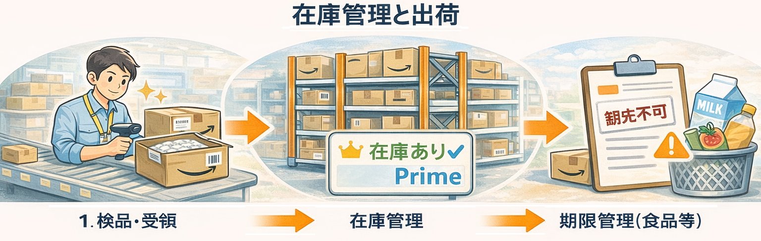 FBAステップ2：受領と在庫管理