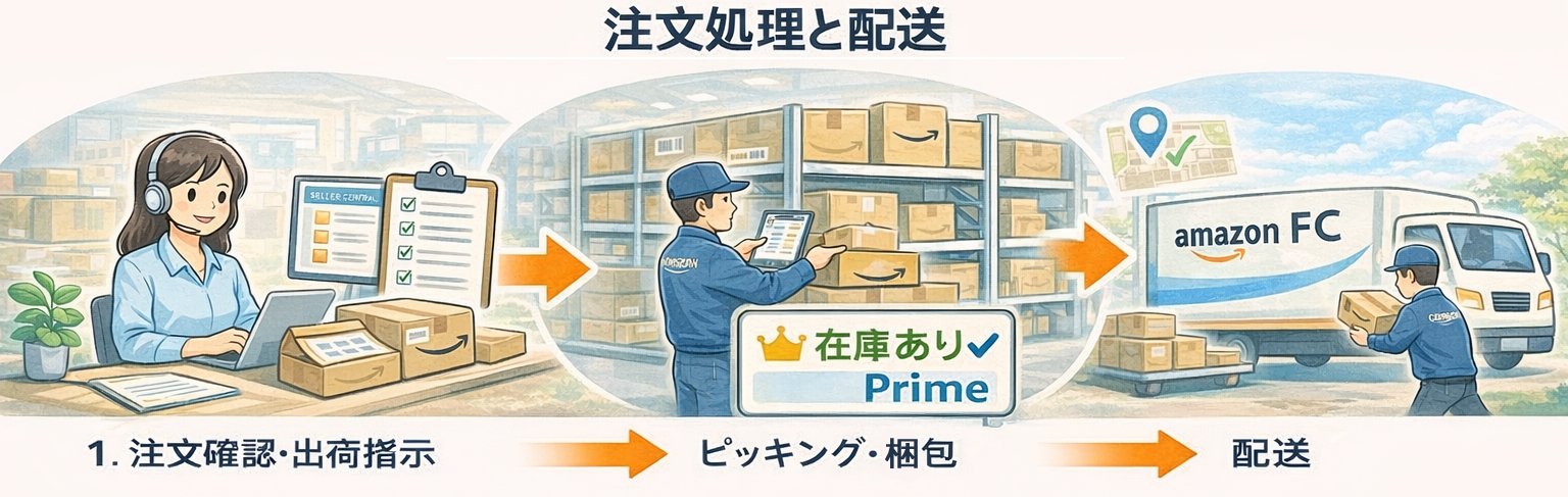 FBAステップ3：注文処理と配送